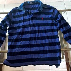 Ralph Lauren Striped Blue & Navy Shirt
